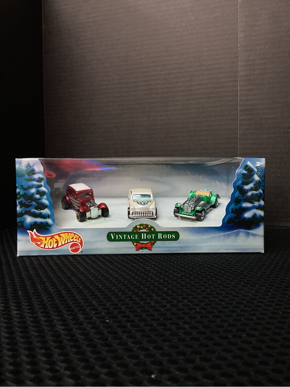Hot Wheels Vintage Hot Rods 3-Car Set - Red, White, Green